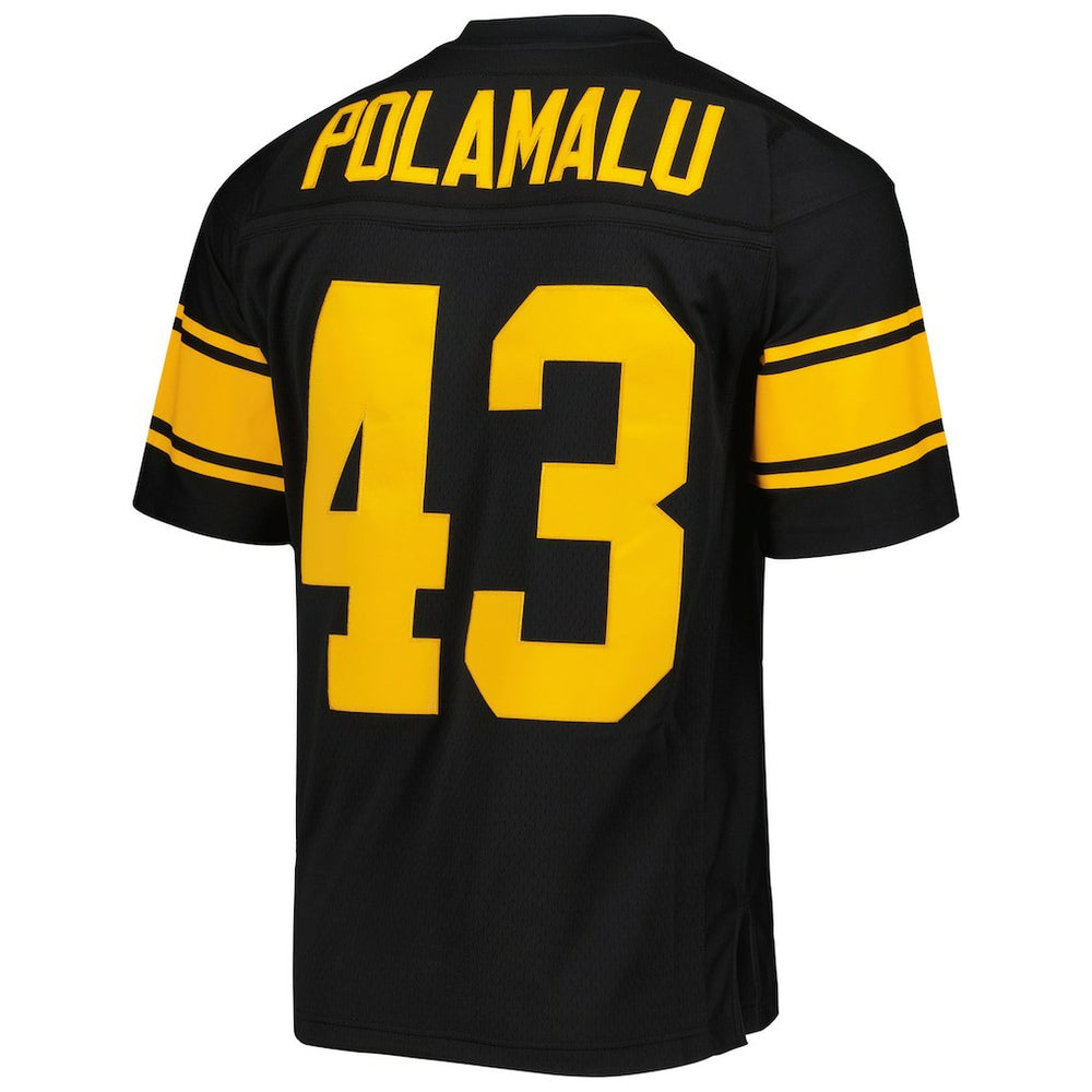 Troy Polamalu Pittsburgh Steelers Legacy Replica Jersey - Black - Mitchell & Ness