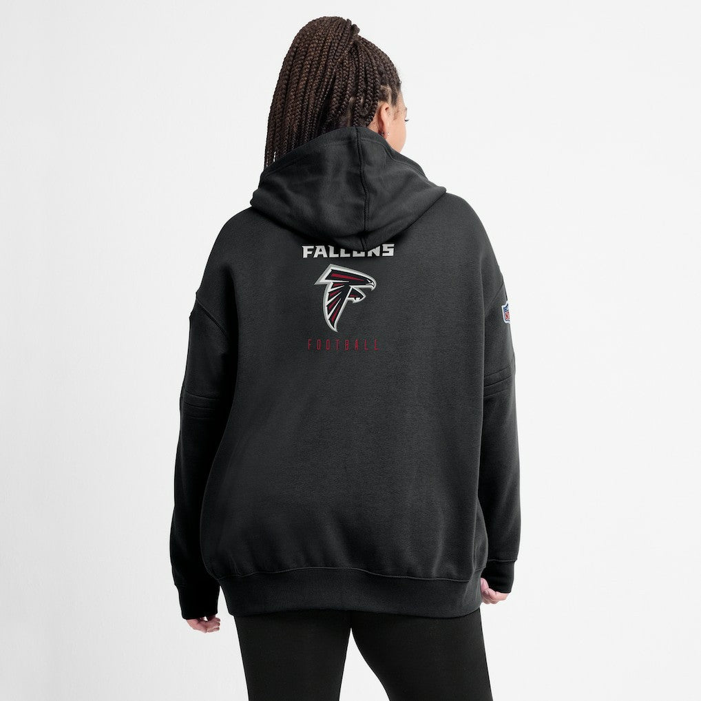 Atlanta Falcons Women's 2023 Sideline Club Fleece Pullover Hoodie - Black - Nike