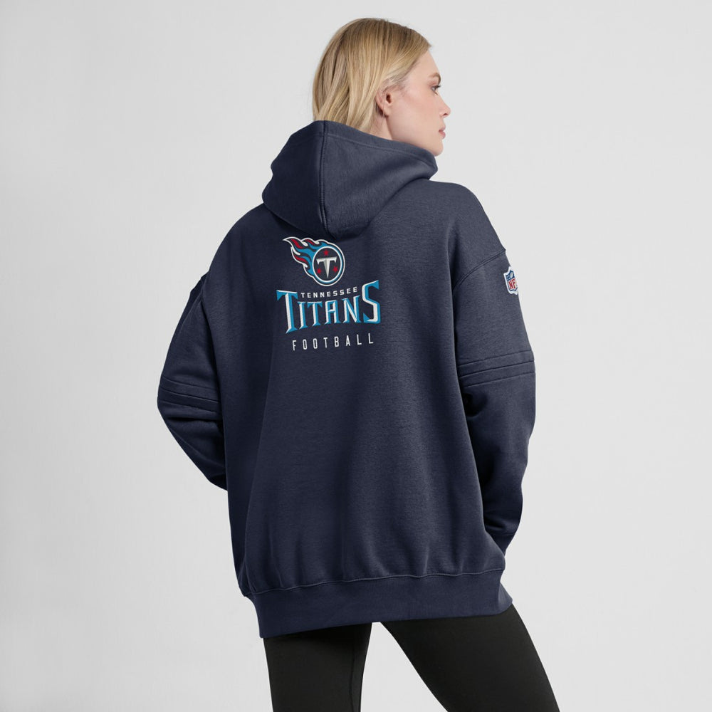 Tennessee Titans Women's 2023 Sideline Club Fleece Pullover Hoodie - Navy - Nike