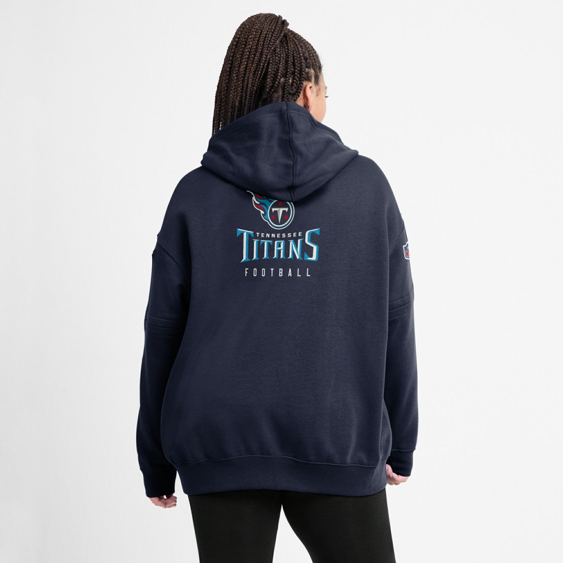 Tennessee Titans Women's 2023 Sideline Club Fleece Pullover Hoodie - Navy - Nike