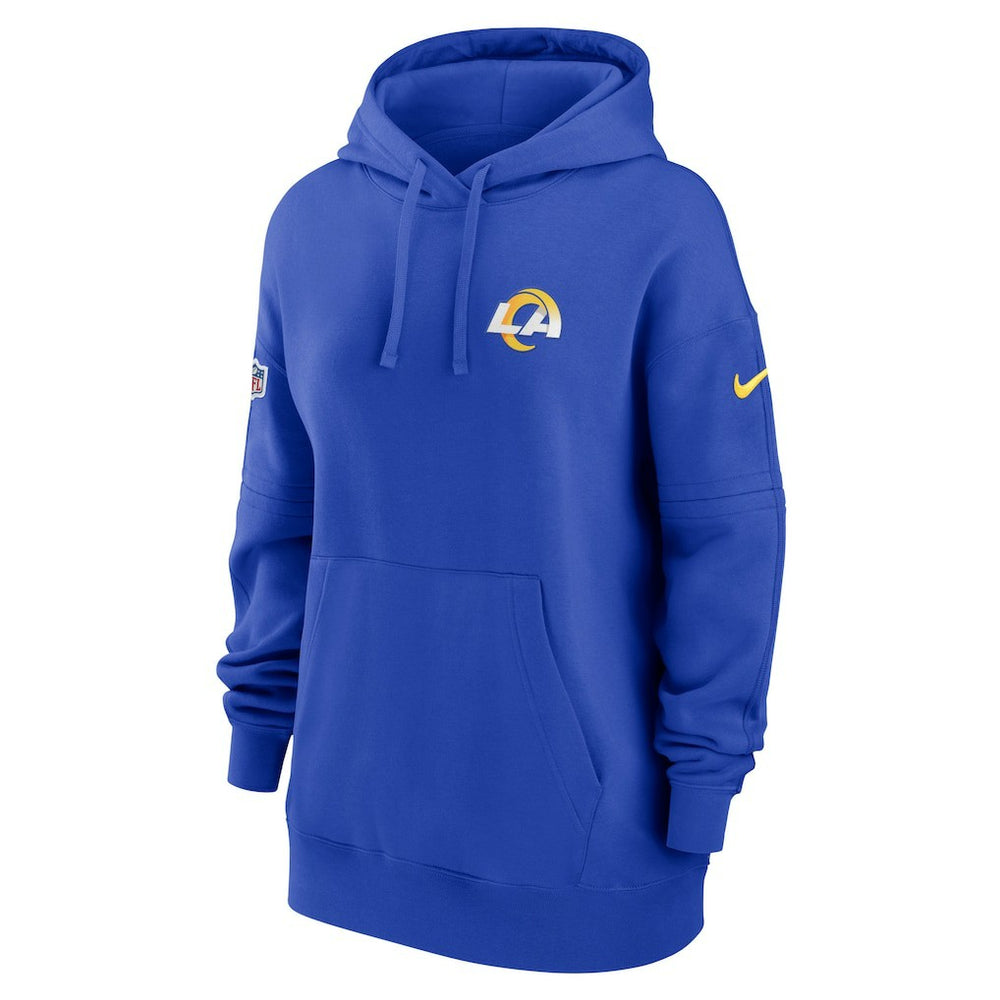 Los Angeles Rams Women's 2023 Sideline Club Fleece Pullover Hoodie - Royal - Nike
