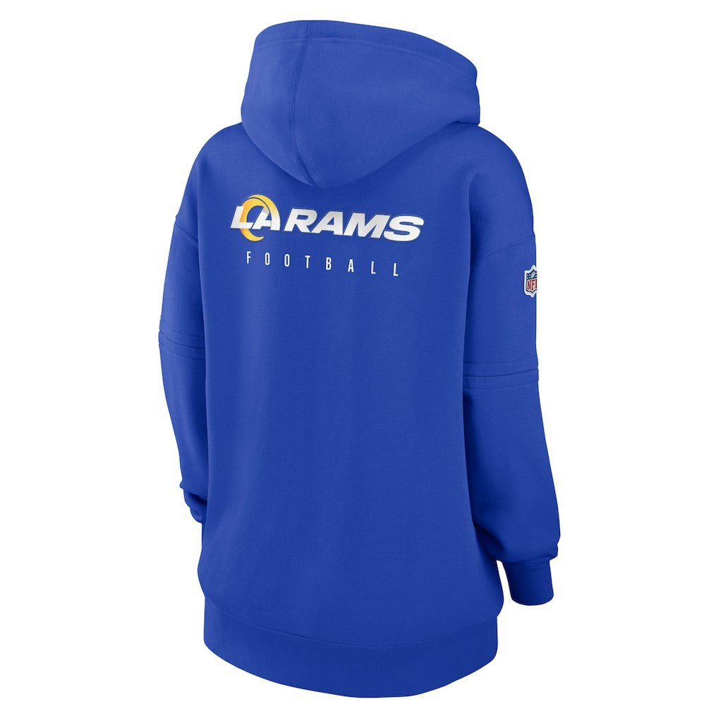 Los Angeles Rams Women's 2023 Sideline Club Fleece Pullover Hoodie - Royal - Nike