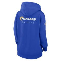Los Angeles Rams Women's 2023 Sideline Club Fleece Pullover Hoodie - Royal - Nike