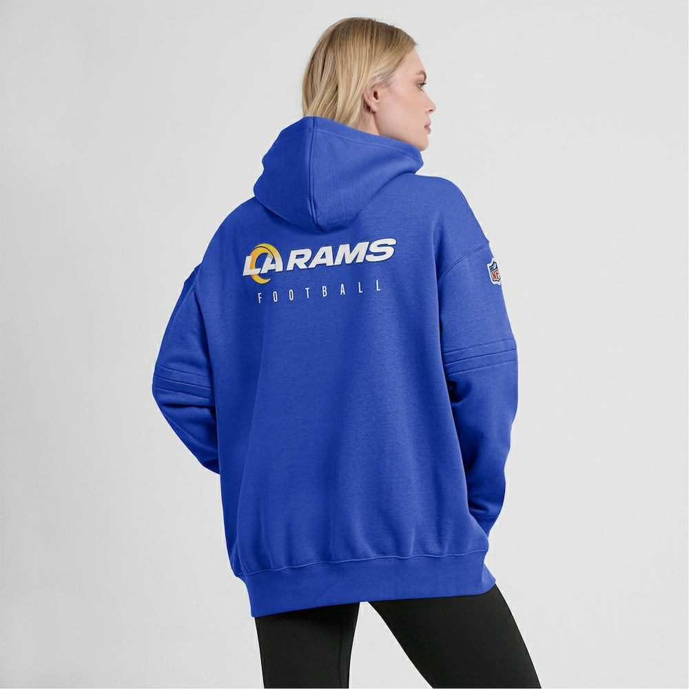 Los Angeles Rams Women's 2023 Sideline Club Fleece Pullover Hoodie - Royal - Nike