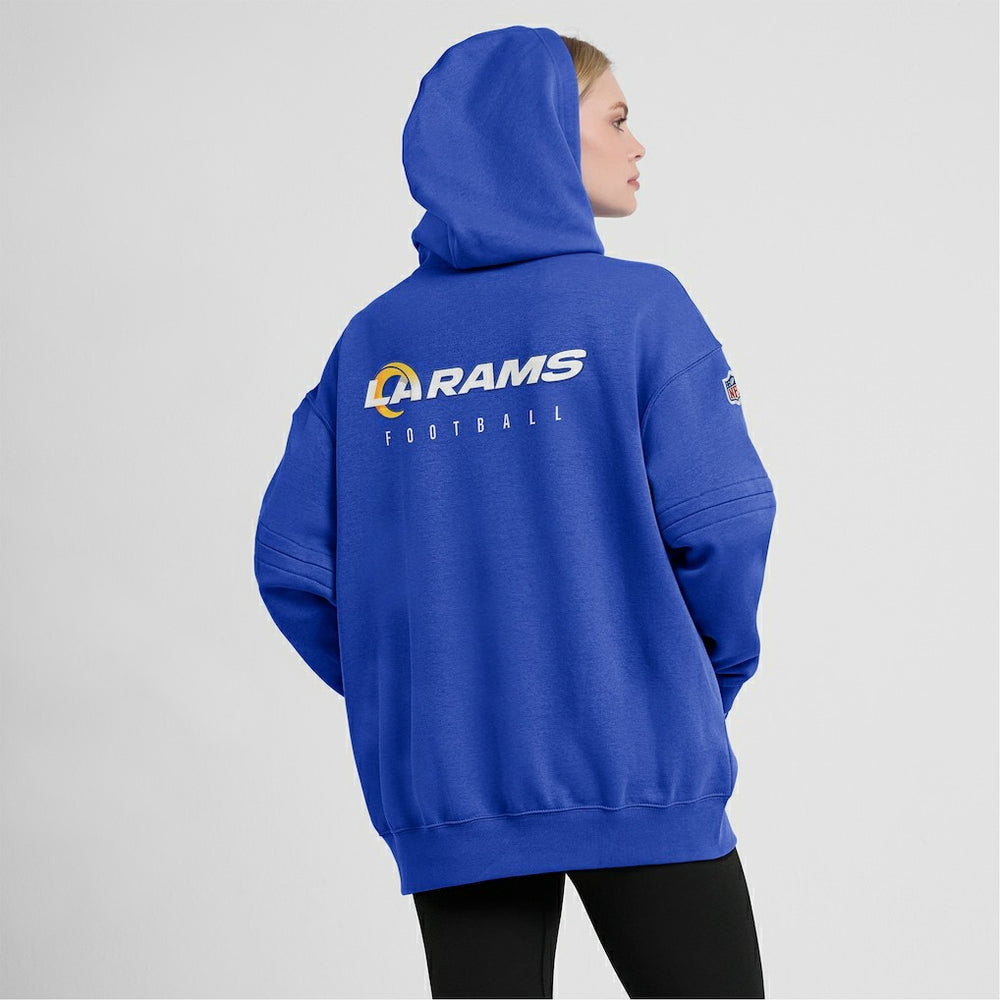Los Angeles Rams Women's 2023 Sideline Club Fleece Pullover Hoodie - Royal - Nike