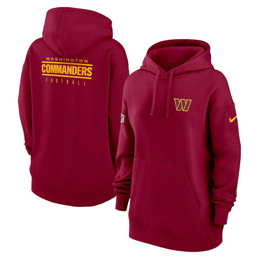 Washington Commanders Women's 2023 Sideline Club Fleece Pullover Hoodie - Burgundy - Nike