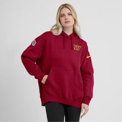 Washington Commanders Women's 2023 Sideline Club Fleece Pullover Hoodie - Burgundy - Nike
