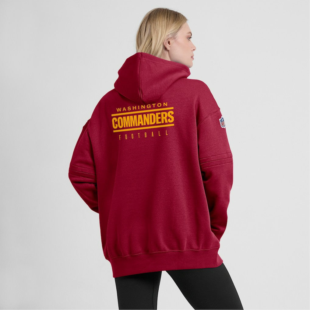 Washington Commanders Women's 2023 Sideline Club Fleece Pullover Hoodie - Burgundy - Nike