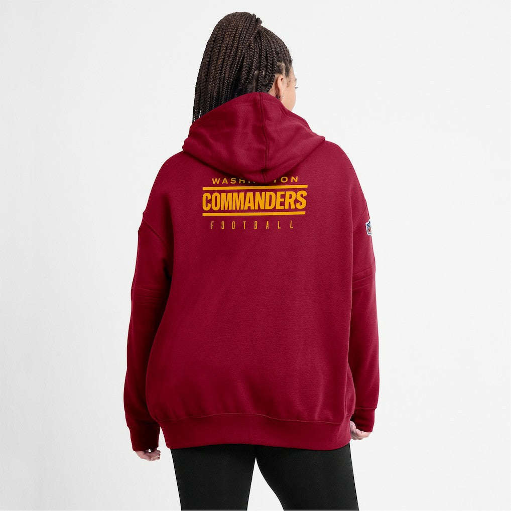 Washington Commanders Women's 2023 Sideline Club Fleece Pullover Hoodie - Burgundy - Nike