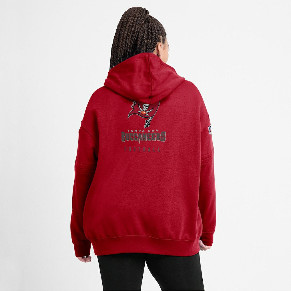 Tampa Bay Buccaneers Women's 2023 Sideline Club Fleece Pullover Hoodie - Red - Nike