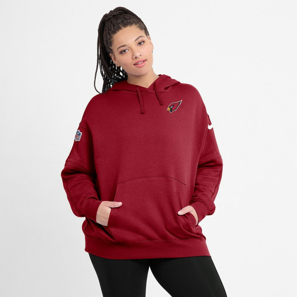 Arizona Cardinals Women's 2023 Sideline Club Fleece Pullover Hoodie - Cardinal - Nike