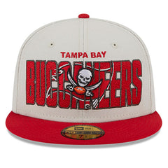 Tampa Bay Buccaneers New Era 2023 NFL Draft On Stage 59FIFTY Fitted Hat - Stone/Red - NFL