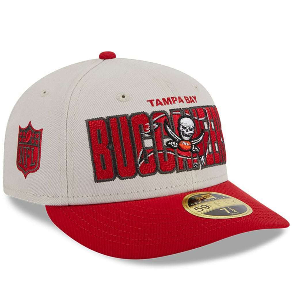 Tampa Bay Buccaneers New Era 2023 NFL Draft Low Profile 59FIFTY Fitted Hat - Stone/Red - NFL