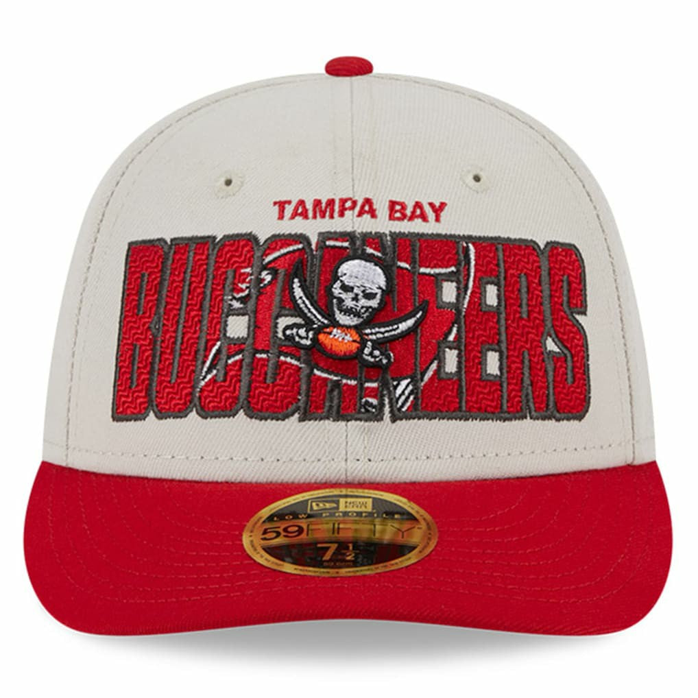 Tampa Bay Buccaneers New Era 2023 NFL Draft Low Profile 59FIFTY Fitted Hat - Stone/Red - NFL