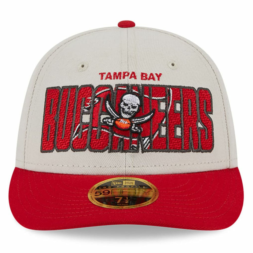 Tampa Bay Buccaneers New Era 2023 NFL Draft Low Profile 59FIFTY Fitted Hat - Stone/Red - NFL