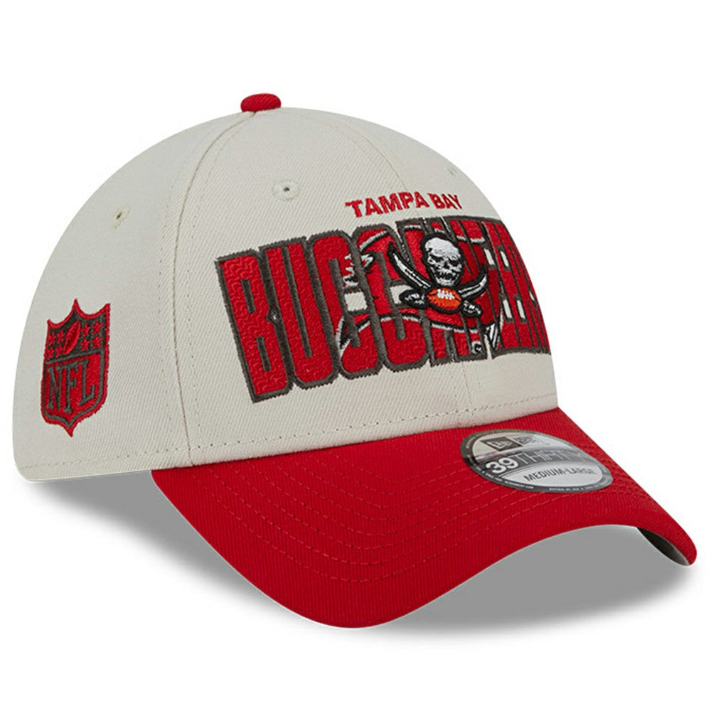 Tampa Bay Buccaneers New Era 2023 NFL Draft 39THIRTY Flex Hat - Stone/Red - NFL