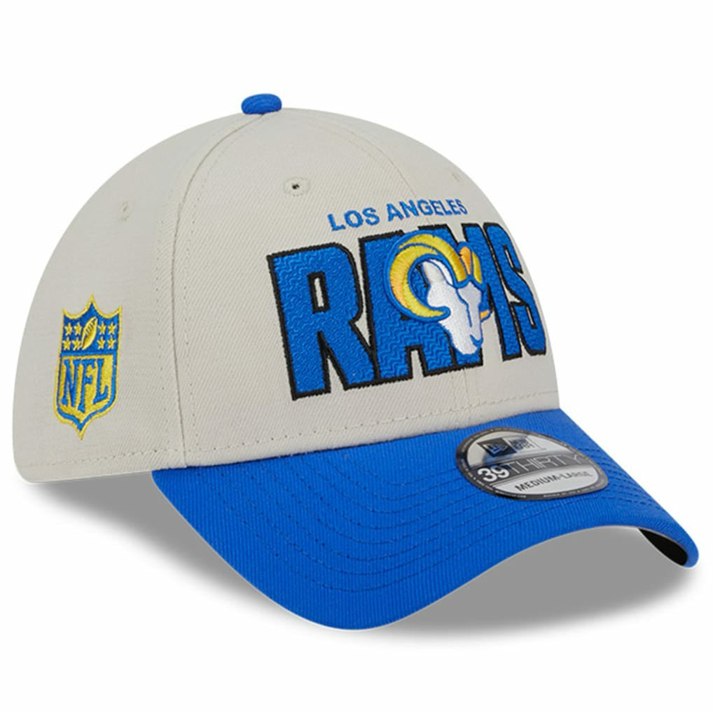 Los Angeles Rams New Era 2023 NFL Draft 39THIRTY Flex Hat - Stone/Royal - NFL
