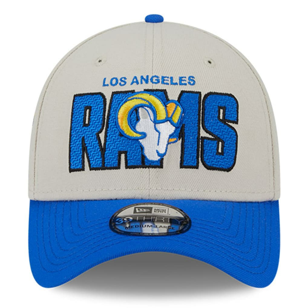 Los Angeles Rams New Era 2023 NFL Draft 39THIRTY Flex Hat - Stone/Royal - NFL