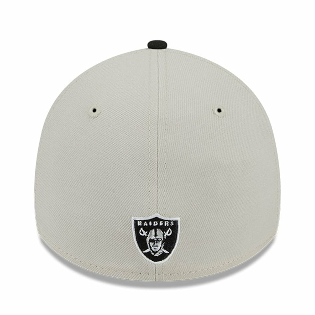Las Vegas Raiders New Era 2023 NFL Draft 39THIRTY Flex Hat - Stone/Black - NFL