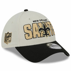 New Orleans Saints New Era 2023 NFL Draft 39THIRTY Flex Hat - Stone/Black - NFL