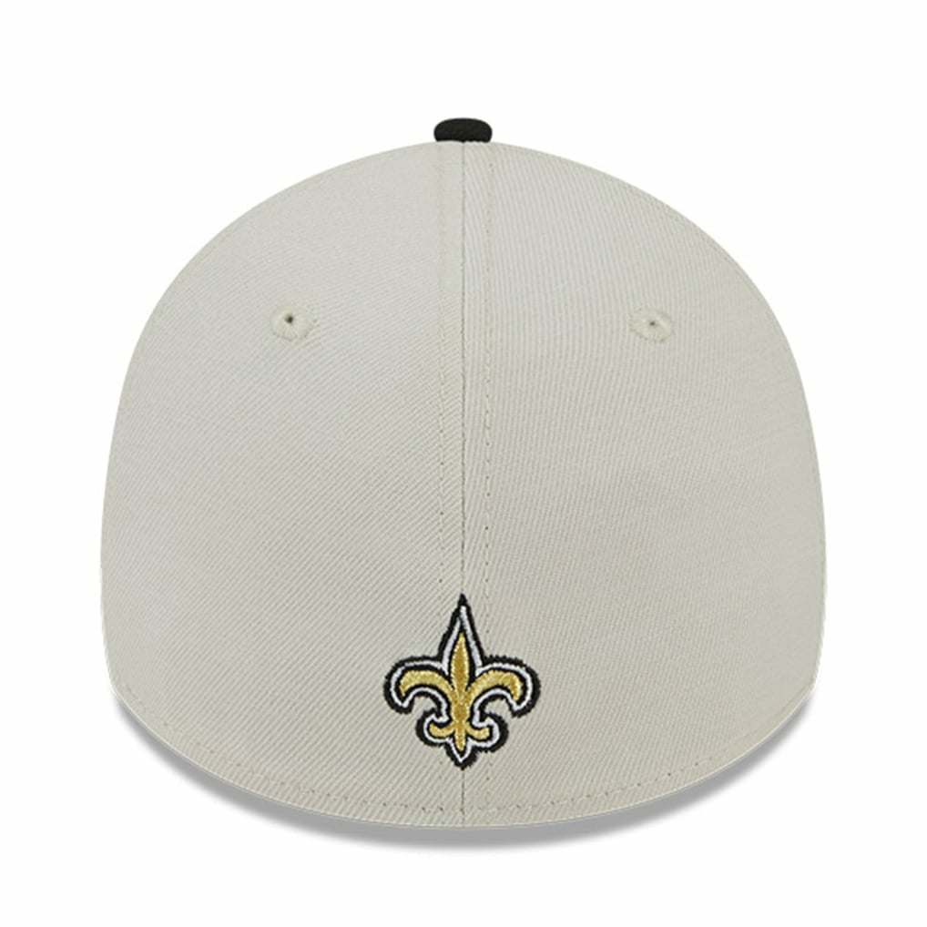 New Orleans Saints New Era 2023 NFL Draft 39THIRTY Flex Hat - Stone/Black - NFL