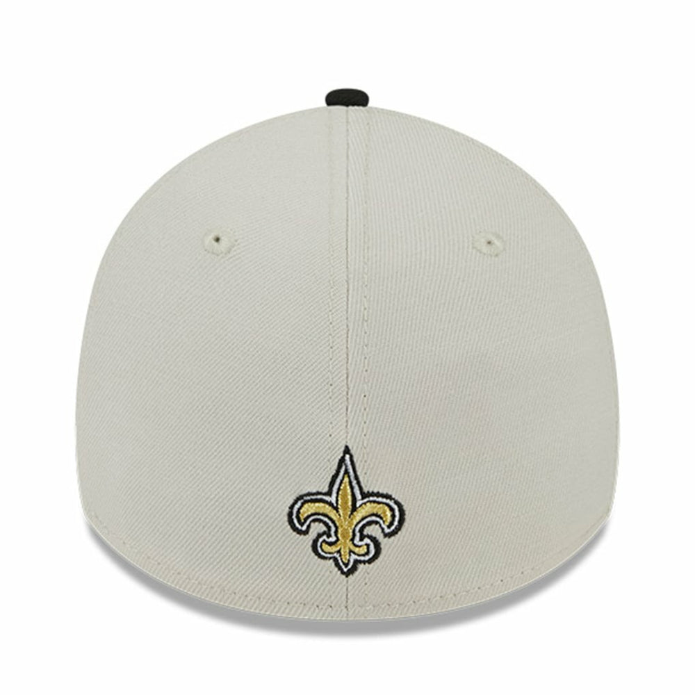 New Orleans Saints New Era 2023 NFL Draft 39THIRTY Flex Hat - Stone/Black - NFL