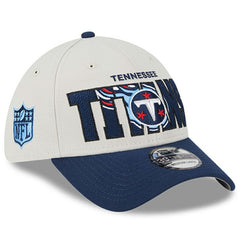 Tennessee Titans New Era 2023 NFL Draft 39THIRTY Flex Hat - Stone/Navy - NFL