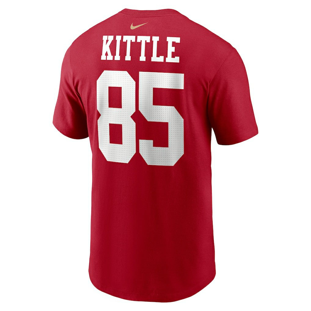 George Kittle San Francisco 49ers Player Name & Number T-Shirt - Scarlet - Nike