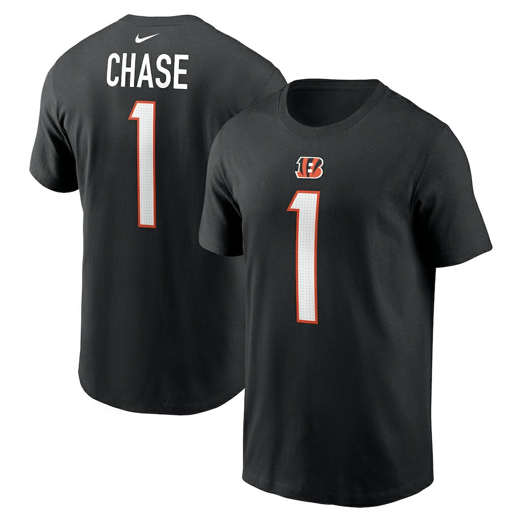 Ja'Marr Chase Cincinnati Bengals Player Name & Number T-Shirt - Black - Nike