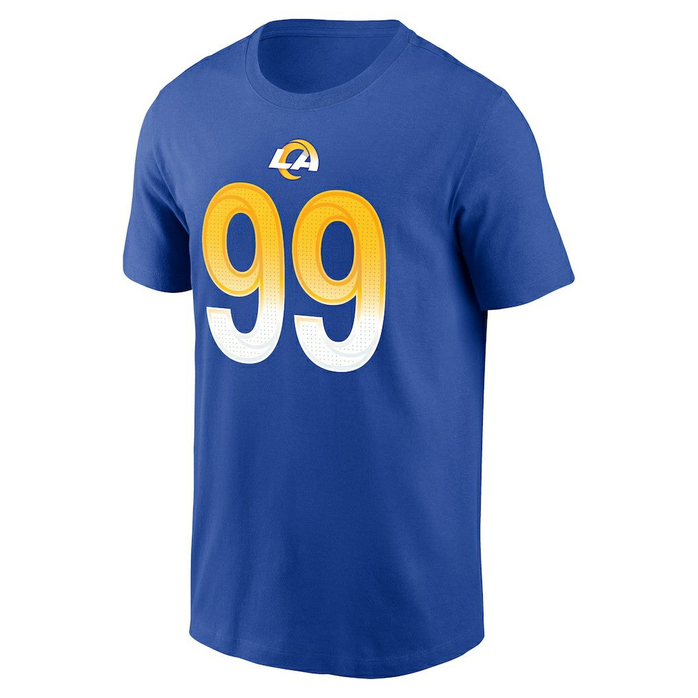 Aaron Donald Los Angeles Rams Player Name & Number T-Shirt - Royal - Nike