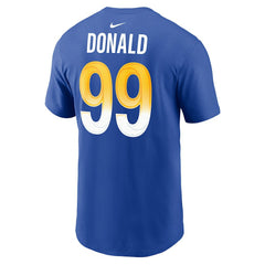 Aaron Donald Los Angeles Rams Player Name & Number T-Shirt - Royal - Nike
