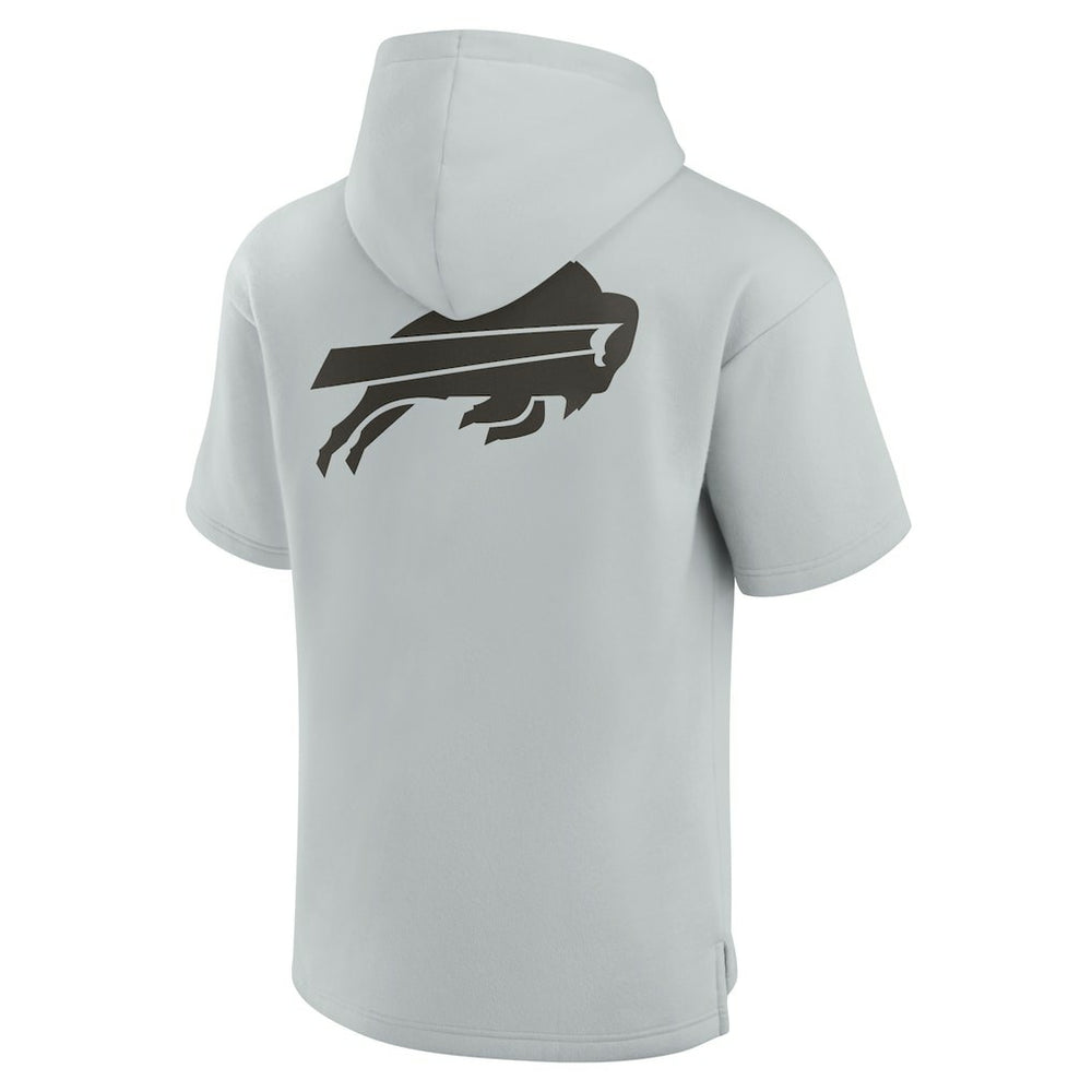 Buffalo Bills Unisex Elements Super Soft Fleece Short Sleeve Pullover Hoodie - Gray - Fanatics