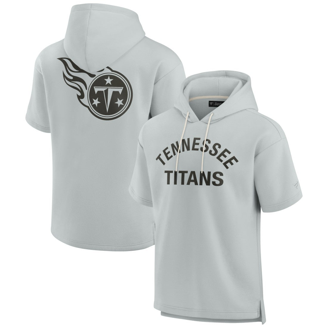 Tennessee Titans Unisex Elements Super Soft Fleece Short Sleeve Pullover Hoodie - Gray - Fanatics