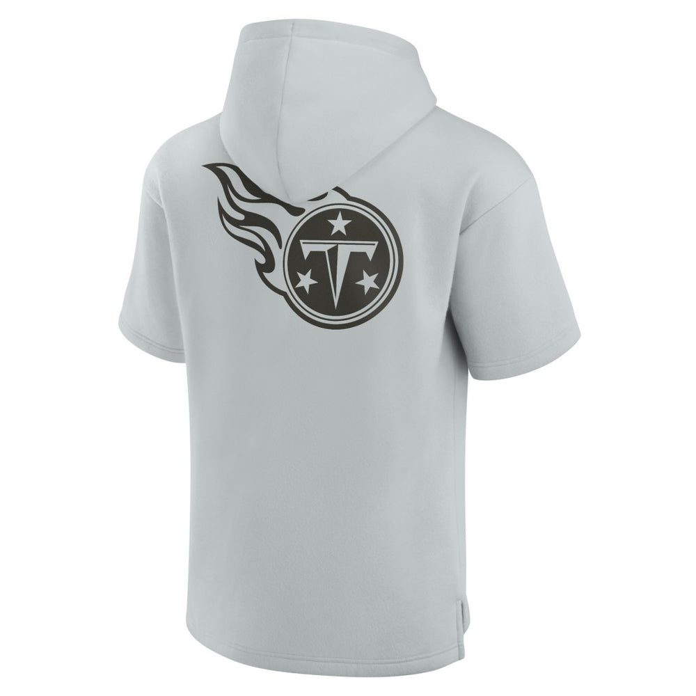 Tennessee Titans Unisex Elements Super Soft Fleece Short Sleeve Pullover Hoodie - Gray - Fanatics