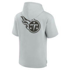 Tennessee Titans Unisex Elements Super Soft Fleece Short Sleeve Pullover Hoodie - Gray - Fanatics