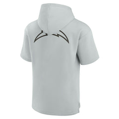 Los Angeles Chargers Unisex Elements Super Soft Fleece Short Sleeve Pullover Hoodie - Gray - Fanatics