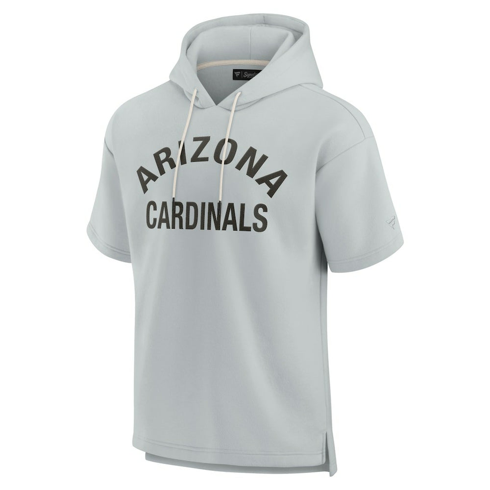 Arizona Cardinals Unisex Elements Super Soft Fleece Short Sleeve Pullover Hoodie - Gray - Fanatics