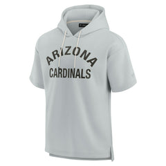 Arizona Cardinals Unisex Elements Super Soft Fleece Short Sleeve Pullover Hoodie - Gray - Fanatics