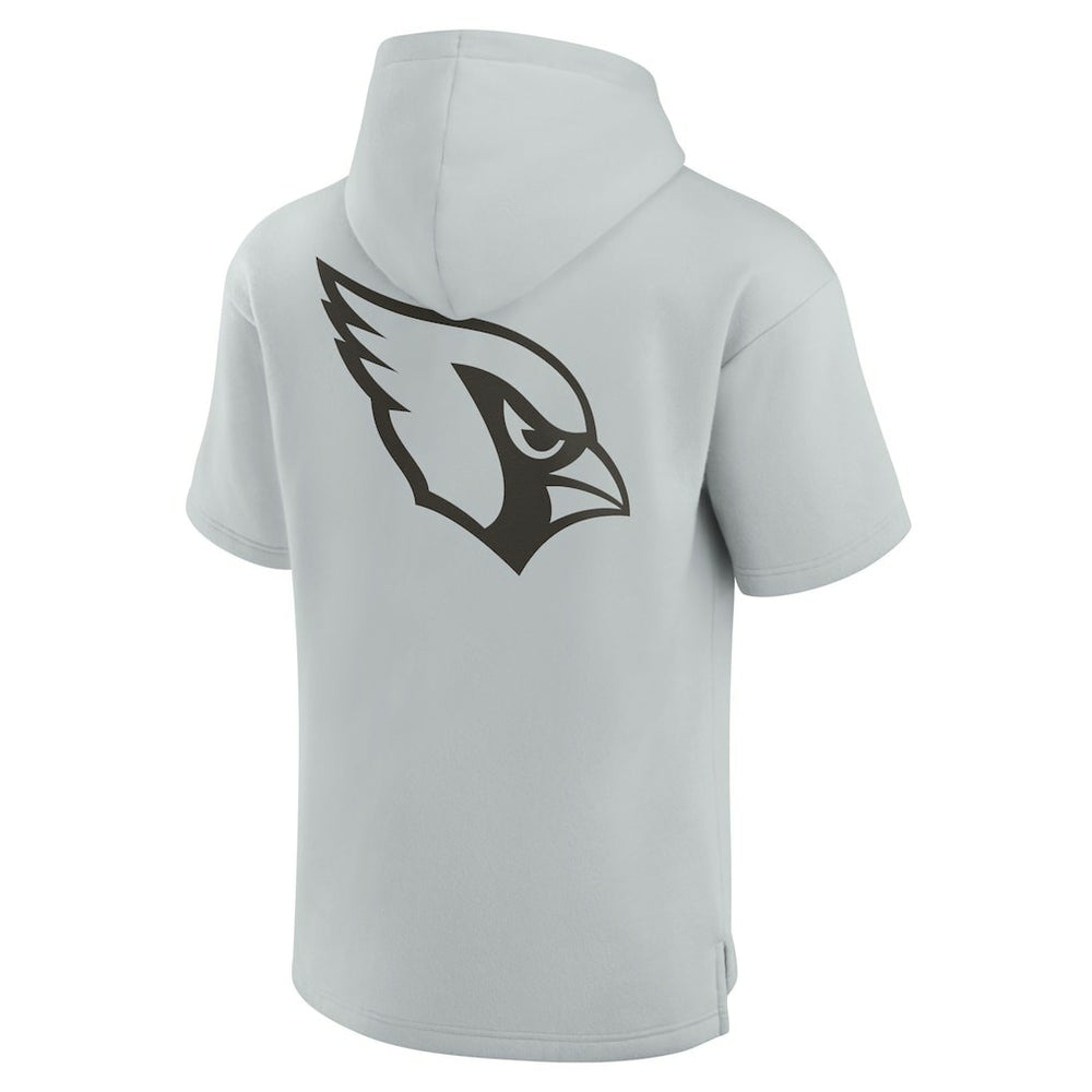 Arizona Cardinals Unisex Elements Super Soft Fleece Short Sleeve Pullover Hoodie - Gray - Fanatics