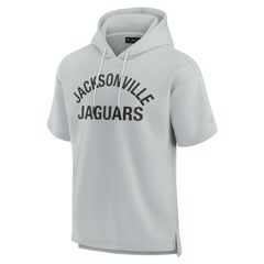 Jacksonville Jaguars Unisex Elements Super Soft Fleece Short Sleeve Pullover Hoodie - Gray - Fanatics