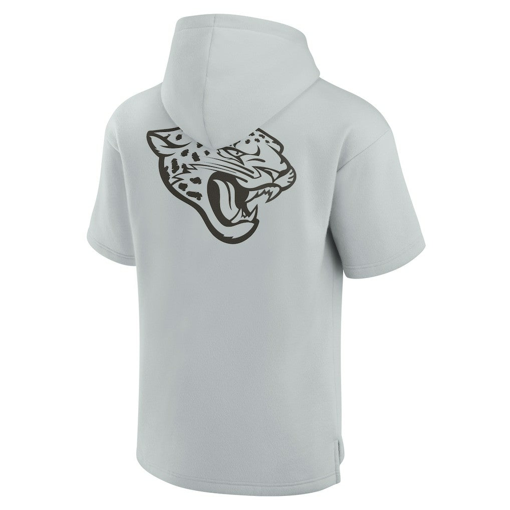 Jacksonville Jaguars Unisex Elements Super Soft Fleece Short Sleeve Pullover Hoodie - Gray - Fanatics