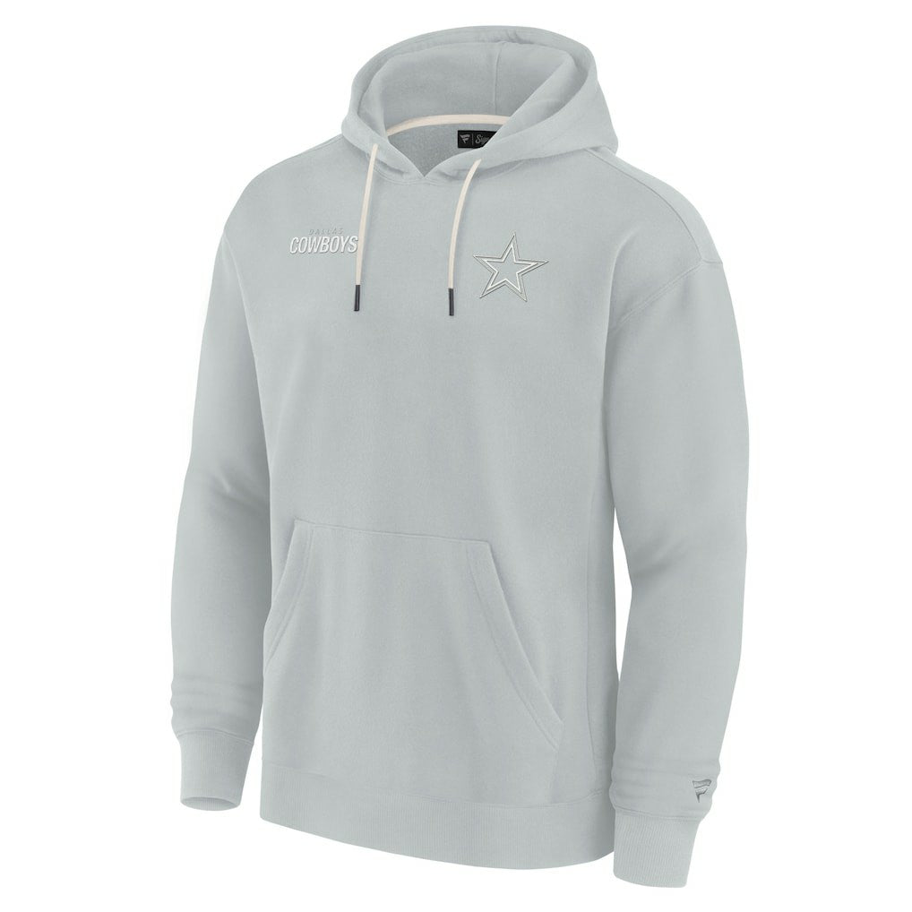 Dallas Cowboys Unisex Elements Super Soft Fleece Pullover Hoodie - Gray - Fanatics