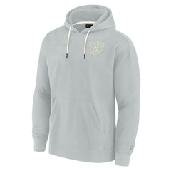 Las Vegas Raiders Unisex Elements Super Soft Fleece Pullover Hoodie - Gray - Fanatics