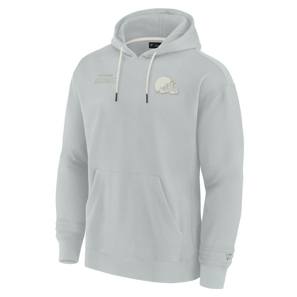 Cleveland Browns Unisex Elements Super Soft Fleece Pullover Hoodie - Gray - Fanatics