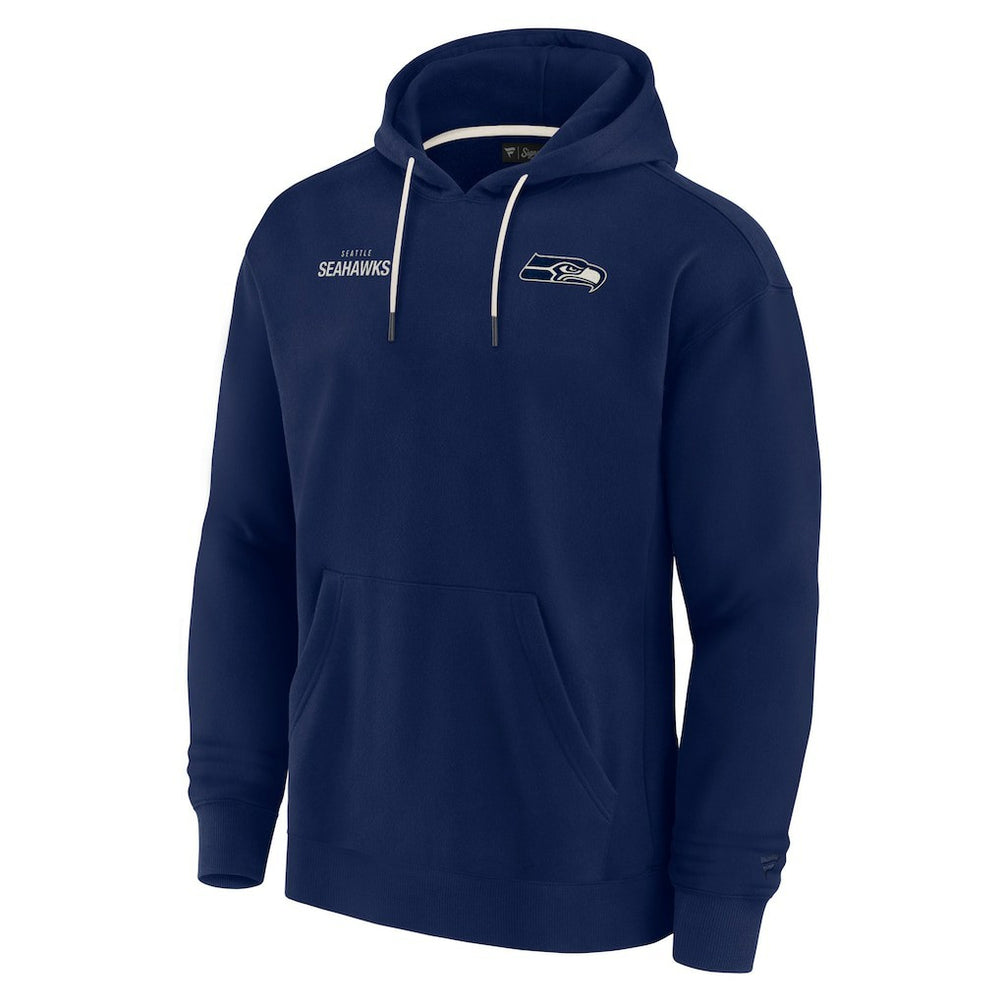 Seattle Seahawks Unisex Elements Super Soft Fleece Pullover Hoodie - College Navy - Fanatics
