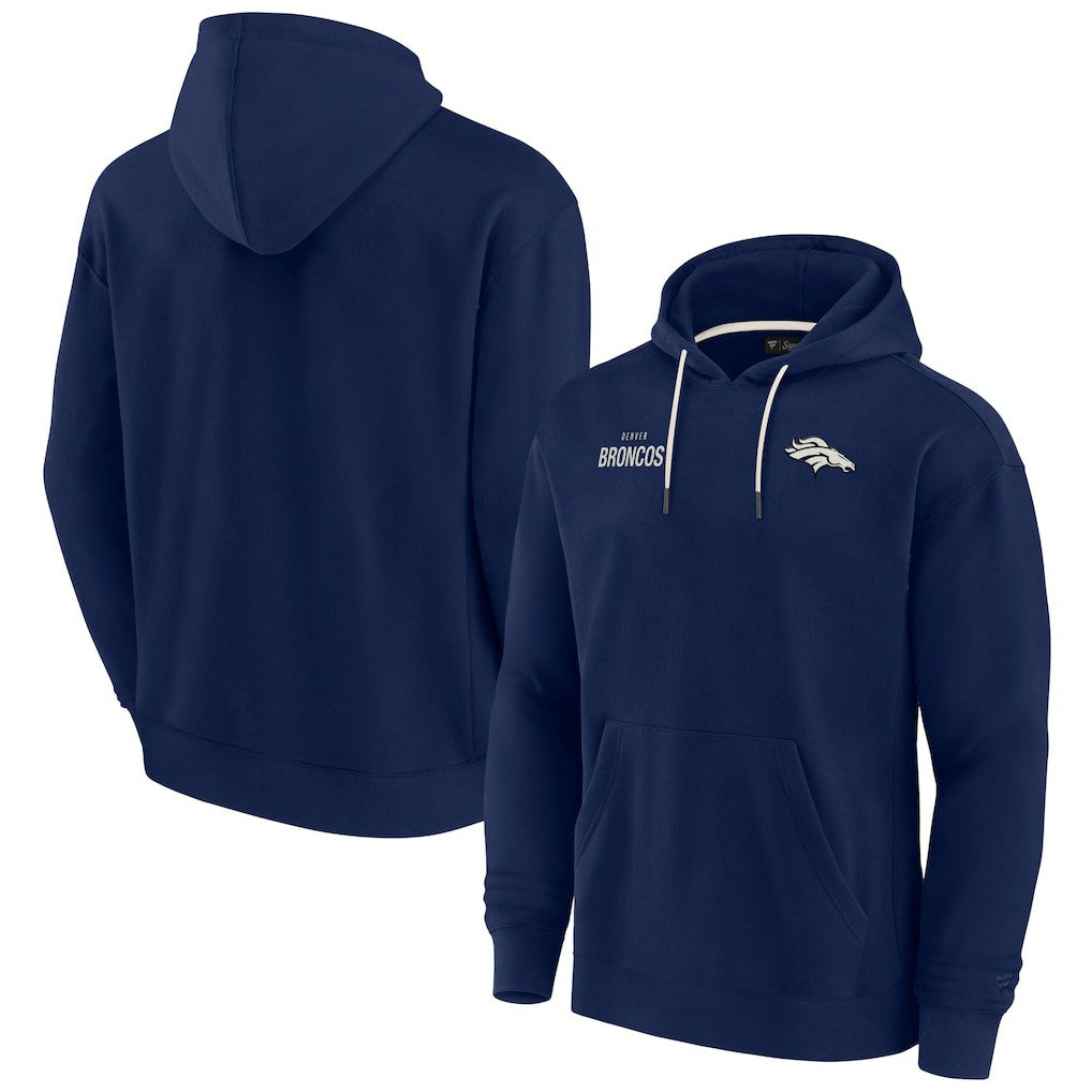 Denver Broncos Unisex Elements Super Soft Fleece Pullover Hoodie - Navy - Fanatics
