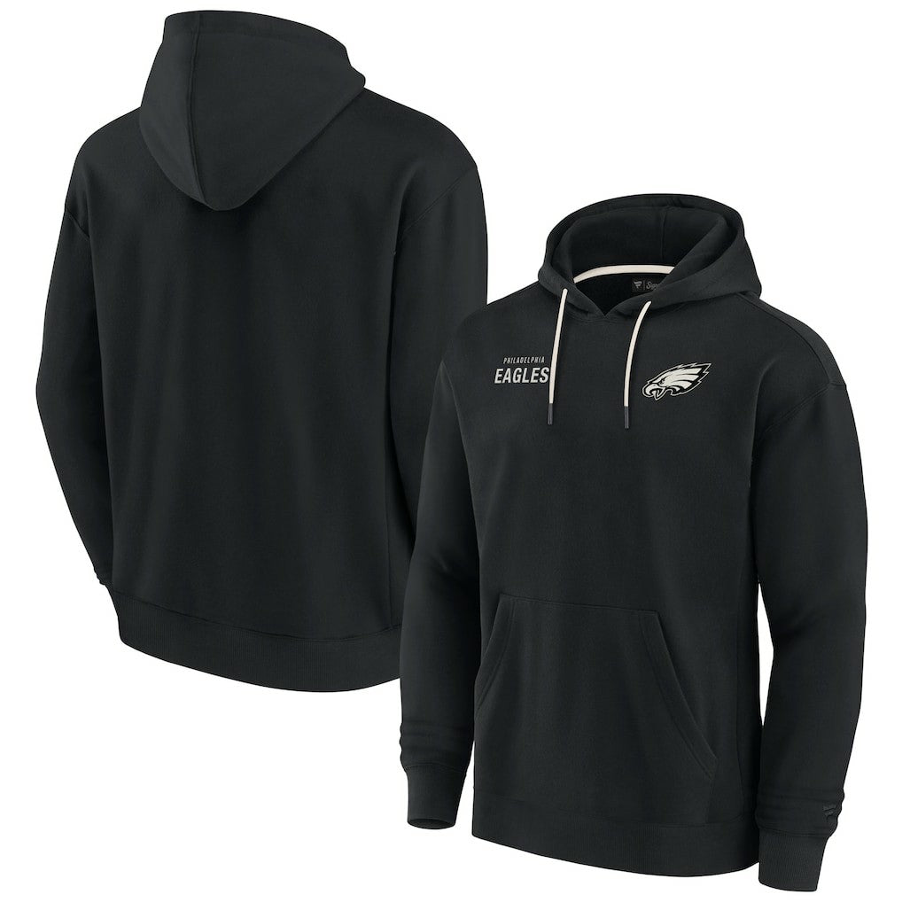 Philadelphia Eagles Unisex Elements Super Soft Fleece Pullover Hoodie - Black - Fanatics