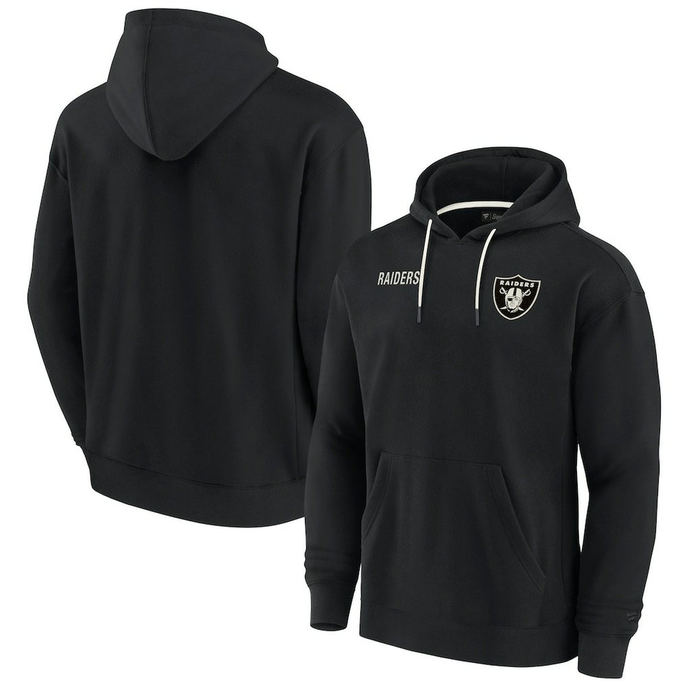 Las Vegas Raiders Unisex Elements Super Soft Fleece Pullover Hoodie - Black - Fanatics