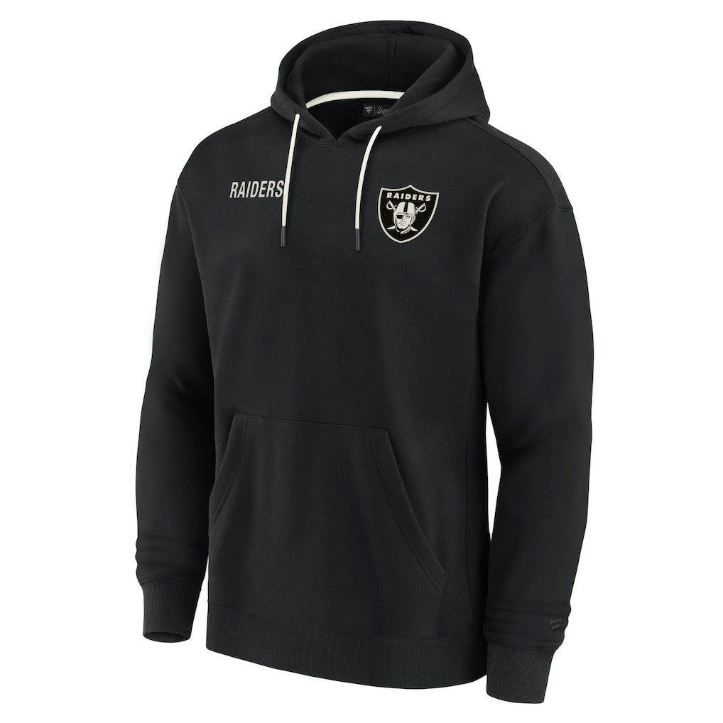 Las Vegas Raiders Unisex Elements Super Soft Fleece Pullover Hoodie - Black - Fanatics
