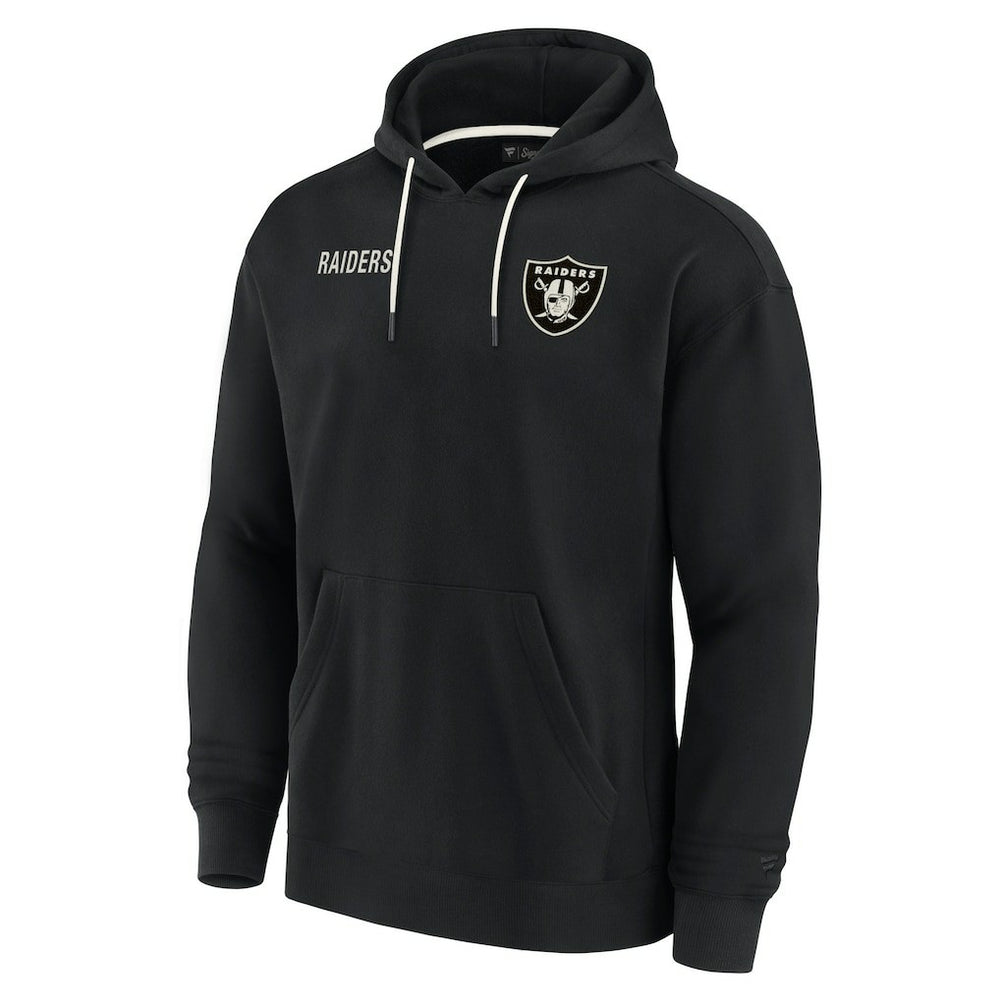 Las Vegas Raiders Unisex Elements Super Soft Fleece Pullover Hoodie - Black - Fanatics